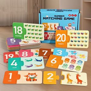 Juego Educativo de Aprendizaje del Alfabeto ABC con Tarjetas de Rompecabezas de Números del 1 al 20, Autocorrector y de Emparejamiento - Product Image 2
