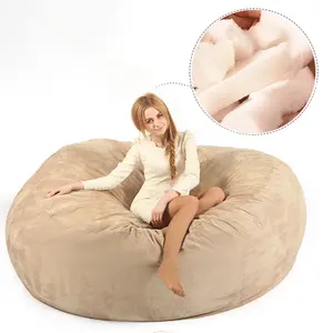 Lazy Sofa bezug ohne Füllstoff Plüsch Pelz Freizeit Sitzsack Sofa Stuhl für erwachsene Kinder