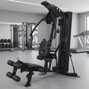 Équipement de musculation multi-stations avec pile de poids en acier de 75 kg, appareil d'entraînement fonctionnel, crossover par câble, <span class=keywords><strong>extension</strong></span> de jambes, curl de jambes - Product Image 2