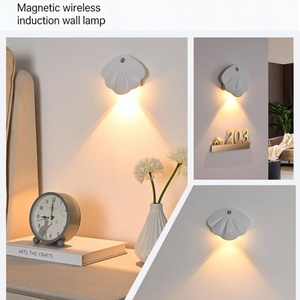 Shell Shape Smart <b>Motion</b> <b>Sensor</b> Wall <b>Light</b> LED Rechargeable Magnetic Wireless Night <b>Light</b> Bedside Doorway Staircase Corridor - Product Image 6