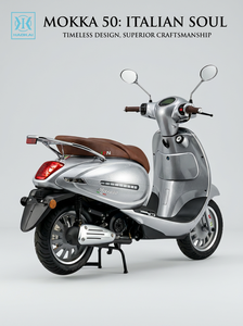 Scooter à essence classique <span class=keywords><strong>50cc</strong></span>, design vintage, scooter à moteur à essence homologué EEC, Euro 5 EFI, cyclomoteur pour adultes MT111 - Product Image 2