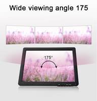 Moniteur d'ordinateur tactile capacitif industriel de 15 pouces 4:3 avec interface USB, affichage intégré 10 points