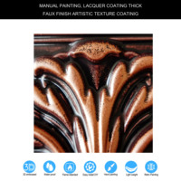 Plaques de plafond carrées décoratives imperméables 24x24, panneaux muraux intérieurs en PVC, cuivre traditionnel PL38 pour immeuble de bureaux