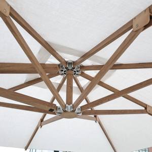 Paraguas de <span class=keywords><strong>patio</strong></span> voladizo superventas, sombrillas cuadradas voladizas para exteriores, apertura de manivela manual y ajuste de altura, sombrillas de jardín - Product Image 2