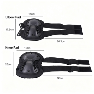 Chiến Thuật CS Paintball Trò Chơi Bánh Cứng Shell Đầu Gối Và Khuỷu Tay Miếng Đệm Bảo Vệ Một Kích Thước Bảo Vệ Cho Trượt Ván Đi Xe Đạp An Toàn - Product Image 5