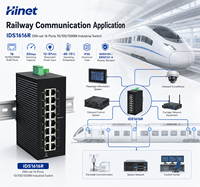 Switch Ethernet Industrial Gigabit de 16 Puertos para Riel DIN, Capa 2, 12-57VDC, EN50155 EN50121-4, Switch de Red Ferroviaria para Automatización