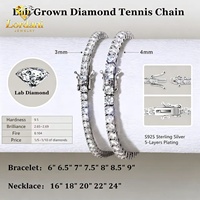 Bracelet tennis de luxe Lordani en or 10K 14K 18K avec diamants de laboratoire taille cœur, taille poire, taille ovale, taille émeraude et certificat IGI