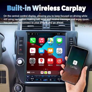 Radio para Auto con Pantalla de 12.1 Pulgadas Estilo Tesla, Android 13, Carplay, Reproductor de DVD, GPS, para Toyota Land Cruiser Prado 150 2014 2015 2016 2017 - Product Image 6