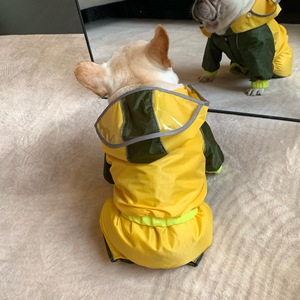 <span class=keywords><strong>Chubasquero</strong></span> para mascotas, traje de tormenta, cuello alto, lana dorada, <span class=keywords><strong>Labrador</strong></span>, impermeable, ropa para perros grandes, <span class=keywords><strong>chubasquero</strong></span> de cuatro patas con capucha - Product Image 2
