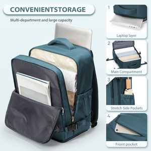 <span class=keywords><strong>Mochila</strong></span> <span class=keywords><strong>de</strong></span> <span class=keywords><strong>Viaje</strong></span> Unisex <span class=keywords><strong>de</strong></span> Mezclilla para Equipaje <span class=keywords><strong>de</strong></span> Cabina <span class=keywords><strong>de</strong></span> Ryanair/EasyJet, Bolsa para Portátil <span class=keywords><strong>de</strong></span> Negocios con Compartimento para Zapatos, Tamaños 40x30x20 45x36x20 - Product Image 3