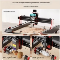 Machine de gravure professionnelle de bureau TTC450, laser pour découpe de métal et d'acier, routeurs à bois 460 mm