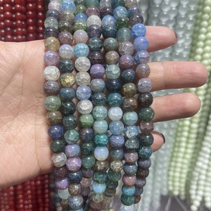 En gros 8/10mm synthétique <span class=keywords><strong>Pierre</strong></span> fissure looseDIY Bracelet À <span class=keywords><strong>La</strong></span> Main Fabrication <span class=keywords><strong>de</strong></span> Bijoux - Product Image 2