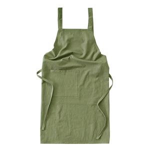 Grembiule lungo cotone lino cucina giardino fiorista <span class=keywords><strong>abiti</strong></span> <span class=keywords><strong>da</strong></span> lavoro bavaglino - Product Image 5