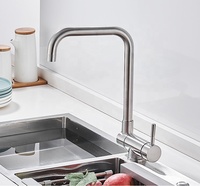 Robinet de cuisine pliable de luxe avec acier inoxydable 304, double poignée, thermostatique, pulvérisation latérale, eau chaude/froide, cartouche en céramique