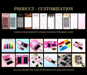 Abonnie Mink Lash Extensions Supplies Vente en gros Soie Foncé Mat Noir Lash Trays Vendor Mega Volume Cachemire Eyelash Extensions - Product Image 6