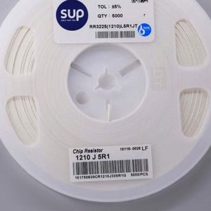 Whole -Sale RR3225 1210L5R1JT 1210 3225 Resistors Chip Resistors SMD Resistors 5.1ohm 5% 1/2W Thick Film Resistor - Product Image 1
