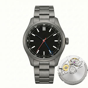 Reloj de Pulsera Mecánico Automático de Lujo para Hombre, Miyota 9075 GMT, Logotipo Personalizado, Grado 5, Grado 2, Titanio T5, Fabricantes OEM - Product Image 2