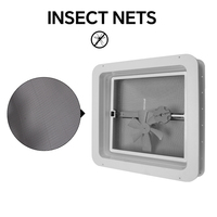 STARRYHEART Ventilateur de ventilation simple pour caravane Ventilateur de toit pour camping-car blanc très brillant