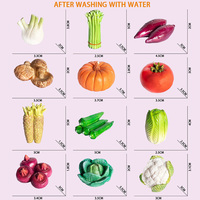 Juguete Educativo Gashapon de Vegetales que Cambian de Color con Agua, Set de Juego para Niños con Modelos Realistas de Frutas y Vegetales, Diseño Personalizado