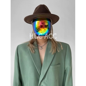 Masque intégral HLCustom Cyberpunk, visière technologique futuriste, anti-buée, masque <span class=keywords><strong>de</strong></span> camouflage, masque miroir, bouclier contre l'anxiété sociale, lunettes décoratives - Product Image 4