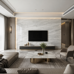 Mugla White Marble Slabs Big Slabs Polished Contemporary Hotel Application Calcite Stone Waterproof - Product Image 6