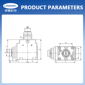 Bmt-40/45/55/65 90度ライブ工具ホルダー回転・フライス加工工具駆動工具ホルダー - Product Image 2