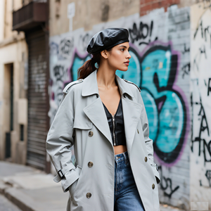 <span class=keywords><strong>Trench</strong></span> da <span class=keywords><strong>donna</strong></span> <span class=keywords><strong>taglie</strong></span> forti doppiopetto classico soprabito con cintura da esterno con cappuccio impermeabile - Product Image 3