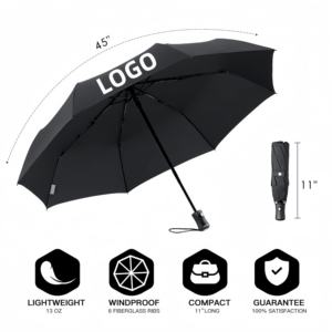 Pluie Soleil Pliage Voyage Extérieur Publicité Entièrement Automatique 3 Parapluies Pliables <span class=keywords><strong>Cadeau</strong></span> <span class=keywords><strong>pour</strong></span> Voiture - Product Image 5