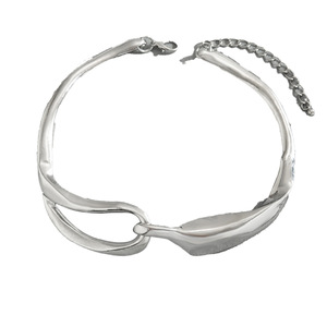Collar geométrico de aleación de zinc en forma de U para mujer, collares de moda XL5377 - Product Image 5