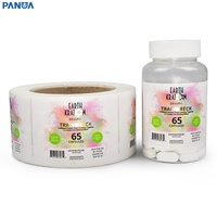 Impression de Haute Qualité Étiquette de Médicament pour Capsule de Vitamine Autocollant Logo Conception Personnalisée Belle Étiquette pour Bouteille de Sirop et Médicament