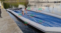 Flotteur de quai pour jet ski de bonne qualité, quai flottant, élévateur de bateau, quais gonflables pour bateaux