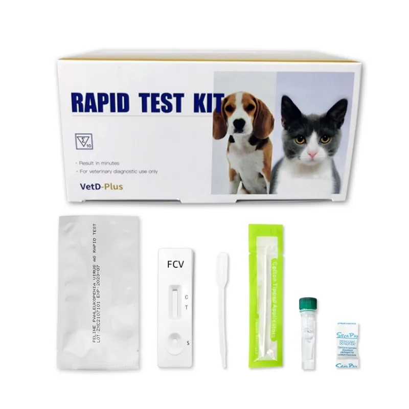 GooDoctor Kit de teste rápido para gatos 100% Sensibilidade 99.8% Especificidade Antigênio de Calicivírus Felino (FCV Ag)