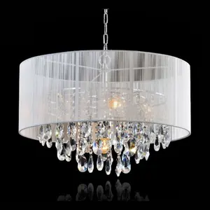 Modern Round Crystal Pendant Light Indoor Pendant Lighting LED Chandelier For The Living Room