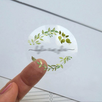 Rouleaux d'Étiquettes Transparentes Personnalisées Autocollants Imperméables pour Emballages Alimentaires, Bouteilles Cosmétiques, Bouteilles de Boissons et Jus