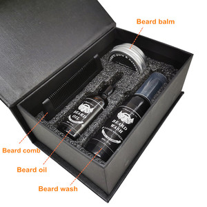 Juego de cuidado de barba vegana para hombres con rodillo <span class=keywords><strong>Derma</strong></span>, el mejor aceite de crecimiento de barba para el crecimiento natural de barba - Product Image 4