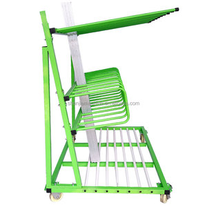 <strong>Cantilevered</strong> Three Layers Heavy Duty Aluminum Profile Transport Cart Shelves for Warehouse Industrial <strong>Rack</strong> - Product Image 1