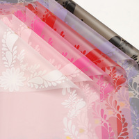 Papier d'emballage pour fleurs semi-transparent imperméable, matériel pour fleuristes, vente en gros