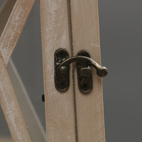 Z55 Bougies LED en bois rustique Table marron foncé Lanternes à bougies décoratives Mariage Bougeoirs et bocaux sans flamme