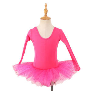 Vente en gros Robe de danse <span class=keywords><strong>tutu</strong></span> à manches longues pour filles Costumes de ballet <span class=keywords><strong>rose</strong></span> rouge pour enfants - Product Image 1