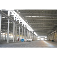 Atelier et entrepôt en structure acier robuste de conception industrielle moderne avec services de cintrage pour zones d'entreprise