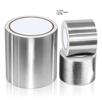 Ruban adhésif en aluminium multi-usages de 75 mm, résistant à la chaleur, isolant, thermosoudable, enduit de copolymère, pour la construction métallique