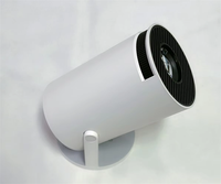 Mini projecteur vidéo 4K HY300 Pro, 150 lumens ANSI, WiFi sans fil, système d'écran intelligent portable LED pour la maison, Pico