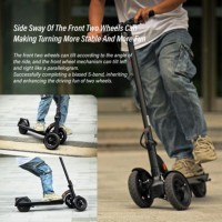 YIMI 8.3 Scooter Eléctrico de 3 Ruedas para Adultos, Plegable, Portátil, 25 km/h, Legal en la UE, Desbloqueo NFC, Sistema de Doble Freno, para Ciudad