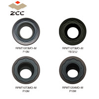 Plaquettes de fraisage originales ZCC.CT RPMT P20T 10T3MO M 1204MO YBG205H, outils de coupe CNC, carbure de tungstène diamanté HRC55