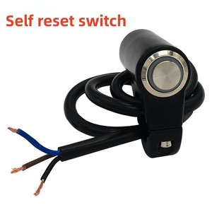 22mm xe máy chuyển đổi <span class=keywords><strong>push</strong></span> <span class=keywords><strong>button</strong></span> nối cho xe đạp điện tử Xe Máy Led ánh sáng đèn pha Hợp kim nhôm tay lái chuyển đổi - Product Image 6