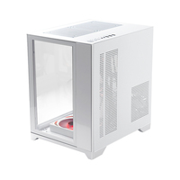 Boîtier PC Gamer Micro ATX Mid Tower avec ventilateurs RGB, USB 3.0, blanc, en stock, vente en gros par MANMU Factory