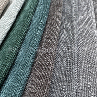 Tissu en chenille en gros, tissé coloré, pour housses de canapé, rideaux, coussins de canapé, et housses en velours polyester