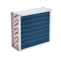 Mini condenseur de refroidissement par air pour climatiseur 12V, équipement d'échange thermique pour usine, pour tube en cuivre de 7 mm à ailettes