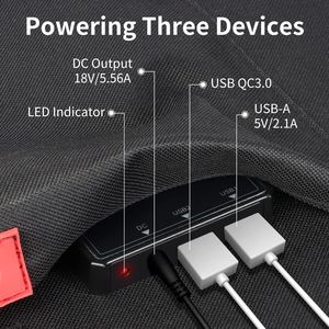 DB GOFORT 100W 18V Portable <b>Solar</b> <b>Panel</b> <b>Foldable</b> <b>Solar</b> Charger with 5V USB QC 3.0 DC Output Compatible with <b>Solar</b> Devices - Product Image 3