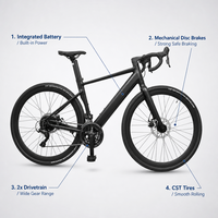 Vélo de montagne électrique haut de gamme, vélo électrique tout-terrain premium, vélo électrique à réponse rapide pour la ville et le tout-terrain, vélo de montagne électrique, vélo électrique de route